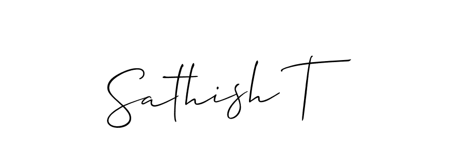 You can use this online signature creator to create a handwritten signature for the name Sathish T. This is the best online autograph maker. Sathish T signature style 2 images and pictures png