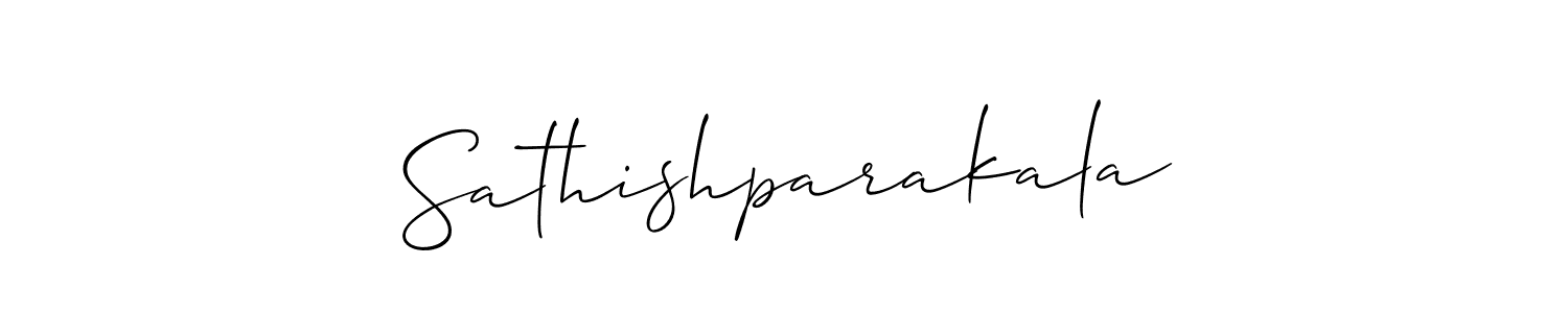 You should practise on your own different ways (Allison_Script) to write your name (Sathishparakala) in signature. don't let someone else do it for you. Sathishparakala signature style 2 images and pictures png
