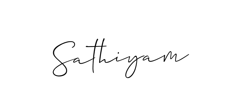 Make a short Sathiyam signature style. Manage your documents anywhere anytime using Allison_Script. Create and add eSignatures, submit forms, share and send files easily. Sathiyam signature style 2 images and pictures png