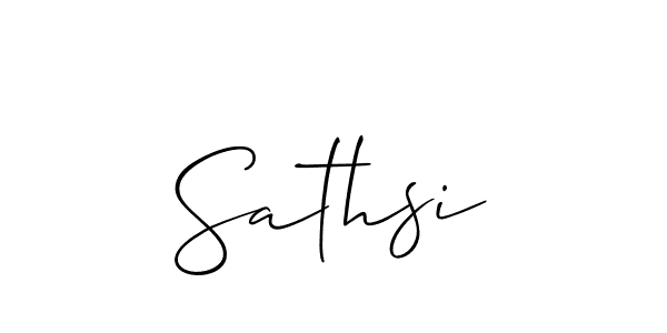 Sathsi stylish signature style. Best Handwritten Sign (Allison_Script) for my name. Handwritten Signature Collection Ideas for my name Sathsi. Sathsi signature style 2 images and pictures png