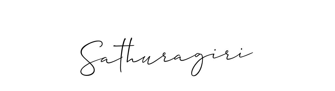 if you are searching for the best signature style for your name Sathuragiri. so please give up your signature search. here we have designed multiple signature styles  using Allison_Script. Sathuragiri signature style 2 images and pictures png