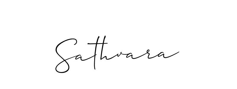 The best way (Allison_Script) to make a short signature is to pick only two or three words in your name. The name Sathvara include a total of six letters. For converting this name. Sathvara signature style 2 images and pictures png
