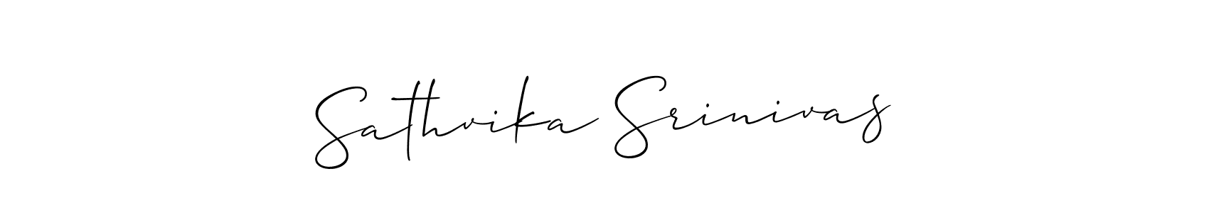 Best and Professional Signature Style for Sathvika Srinivas. Allison_Script Best Signature Style Collection. Sathvika Srinivas signature style 2 images and pictures png