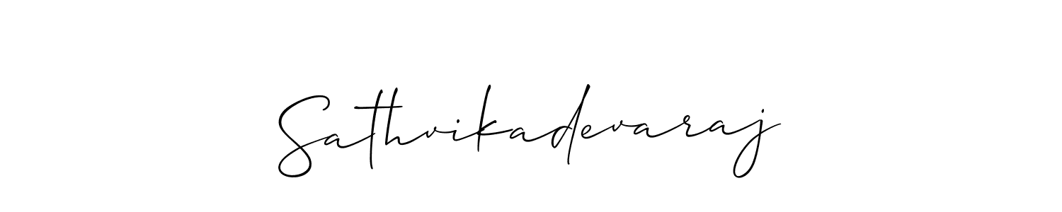 Similarly Allison_Script is the best handwritten signature design. Signature creator online .You can use it as an online autograph creator for name Sathvikadevaraj. Sathvikadevaraj signature style 2 images and pictures png