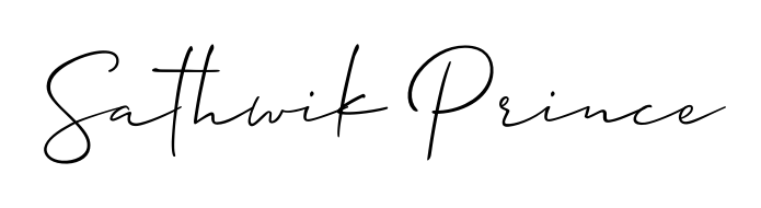 This is the best signature style for the Sathwik Prince name. Also you like these signature font (Allison_Script). Mix name signature. Sathwik Prince signature style 2 images and pictures png