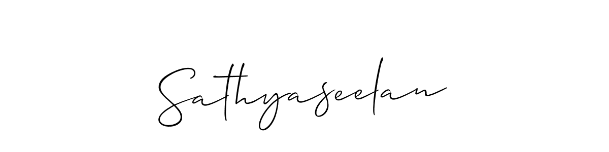 Similarly Allison_Script is the best handwritten signature design. Signature creator online .You can use it as an online autograph creator for name Sathyaseelan. Sathyaseelan signature style 2 images and pictures png