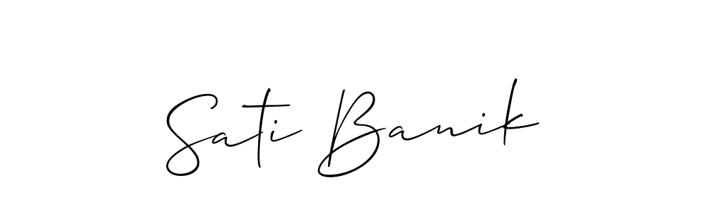 How to Draw Sati Banik signature style? Allison_Script is a latest design signature styles for name Sati Banik. Sati Banik signature style 2 images and pictures png