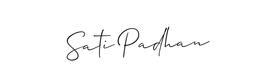 Check out images of Autograph of Sati Padhan name. Actor Sati Padhan Signature Style. Allison_Script is a professional sign style online. Sati Padhan signature style 2 images and pictures png