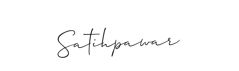 The best way (Allison_Script) to make a short signature is to pick only two or three words in your name. The name Satihpawar include a total of six letters. For converting this name. Satihpawar signature style 2 images and pictures png