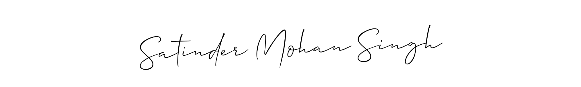 Create a beautiful signature design for name Satinder Mohan Singh. With this signature (Allison_Script) fonts, you can make a handwritten signature for free. Satinder Mohan Singh signature style 2 images and pictures png