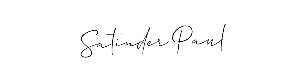 if you are searching for the best signature style for your name Satinder Paul. so please give up your signature search. here we have designed multiple signature styles  using Allison_Script. Satinder Paul signature style 2 images and pictures png