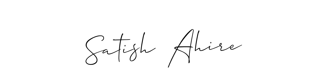 Once you've used our free online signature maker to create your best signature Allison_Script style, it's time to enjoy all of the benefits that Satish  Ahire name signing documents. Satish  Ahire signature style 2 images and pictures png