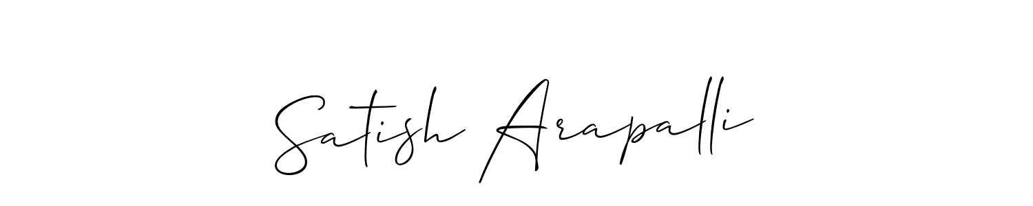 Make a beautiful signature design for name Satish Arapalli. Use this online signature maker to create a handwritten signature for free. Satish Arapalli signature style 2 images and pictures png