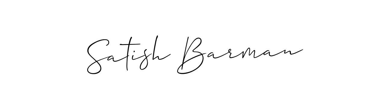 if you are searching for the best signature style for your name Satish Barman. so please give up your signature search. here we have designed multiple signature styles  using Allison_Script. Satish Barman signature style 2 images and pictures png