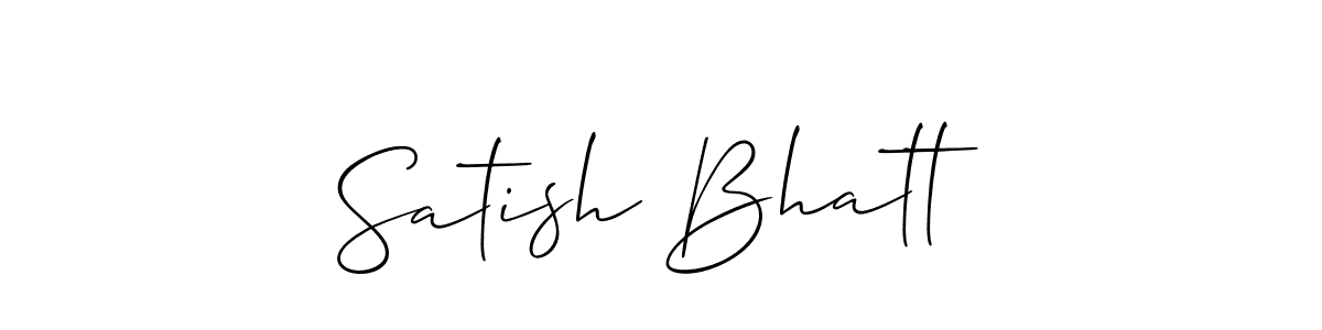 Similarly Allison_Script is the best handwritten signature design. Signature creator online .You can use it as an online autograph creator for name Satish Bhatt. Satish Bhatt signature style 2 images and pictures png