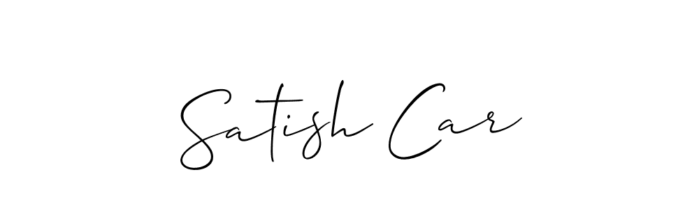 Also You can easily find your signature by using the search form. We will create Satish Car name handwritten signature images for you free of cost using Allison_Script sign style. Satish Car signature style 2 images and pictures png