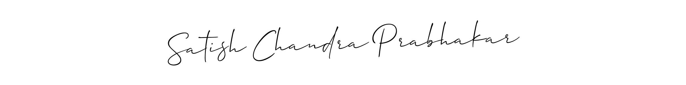 Make a beautiful signature design for name Satish Chandra Prabhakar. Use this online signature maker to create a handwritten signature for free. Satish Chandra Prabhakar signature style 2 images and pictures png