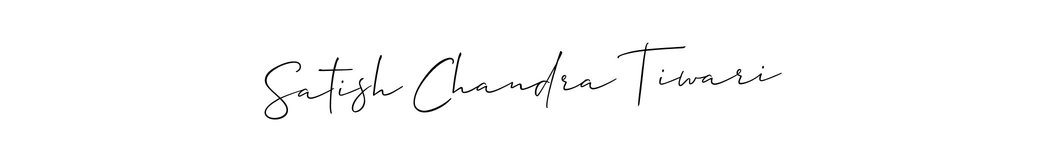 How to make Satish Chandra Tiwari signature? Allison_Script is a professional autograph style. Create handwritten signature for Satish Chandra Tiwari name. Satish Chandra Tiwari signature style 2 images and pictures png