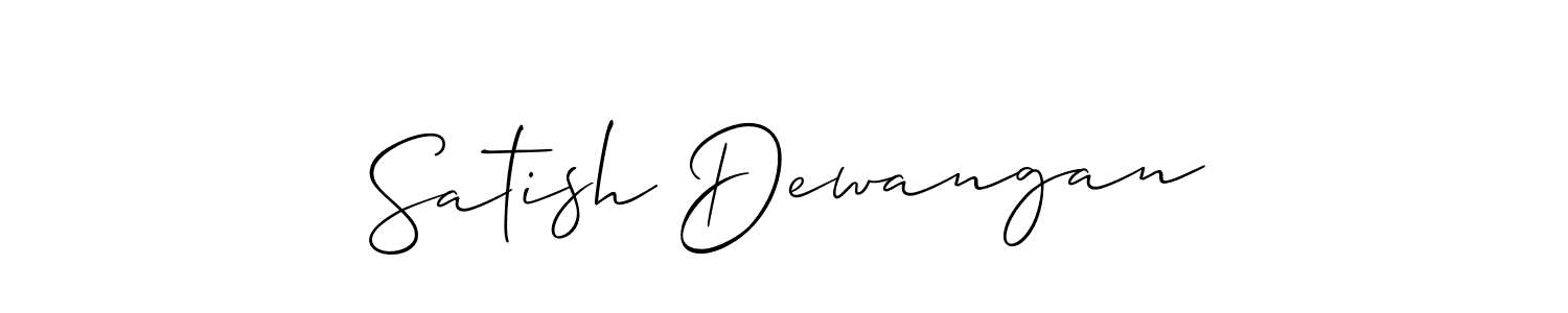 Also You can easily find your signature by using the search form. We will create Satish Dewangan name handwritten signature images for you free of cost using Allison_Script sign style. Satish Dewangan signature style 2 images and pictures png