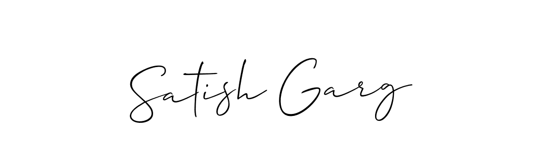 You should practise on your own different ways (Allison_Script) to write your name (Satish Garg) in signature. don't let someone else do it for you. Satish Garg signature style 2 images and pictures png