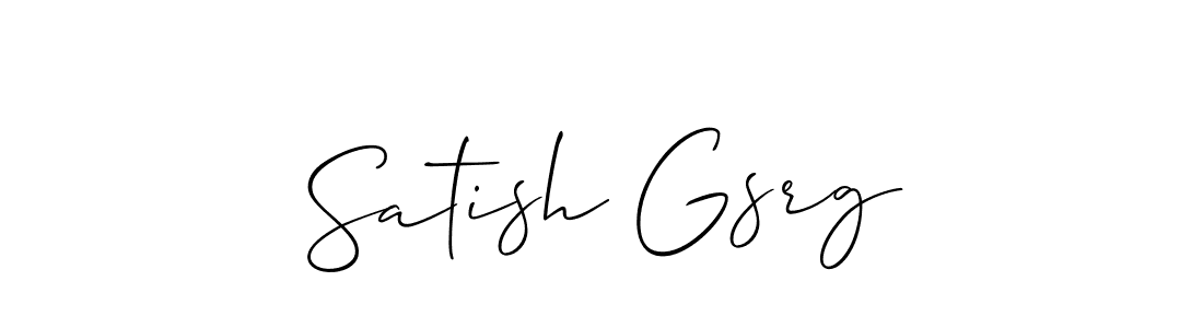 It looks lik you need a new signature style for name Satish Gsrg. Design unique handwritten (Allison_Script) signature with our free signature maker in just a few clicks. Satish Gsrg signature style 2 images and pictures png