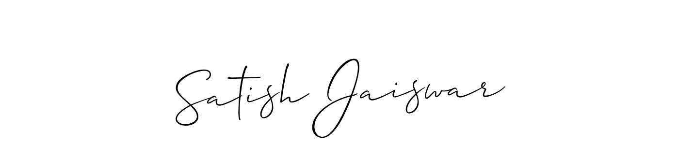 Make a beautiful signature design for name Satish Jaiswar. Use this online signature maker to create a handwritten signature for free. Satish Jaiswar signature style 2 images and pictures png