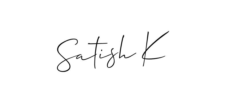 See photos of Satish K official signature by Spectra . Check more albums & portfolios. Read reviews & check more about Allison_Script font. Satish K signature style 2 images and pictures png