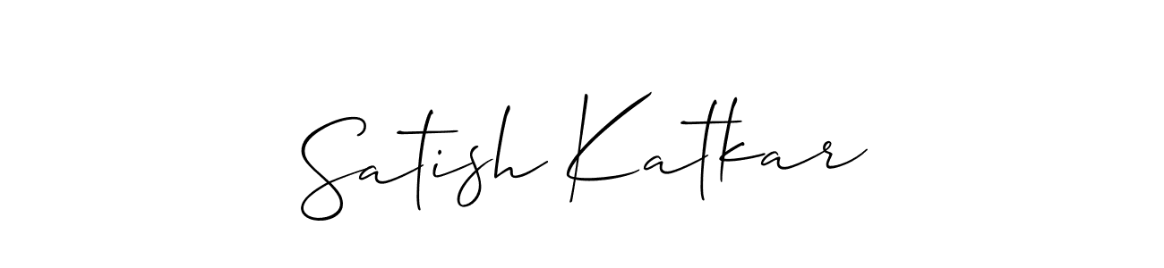 Satish Katkar stylish signature style. Best Handwritten Sign (Allison_Script) for my name. Handwritten Signature Collection Ideas for my name Satish Katkar. Satish Katkar signature style 2 images and pictures png