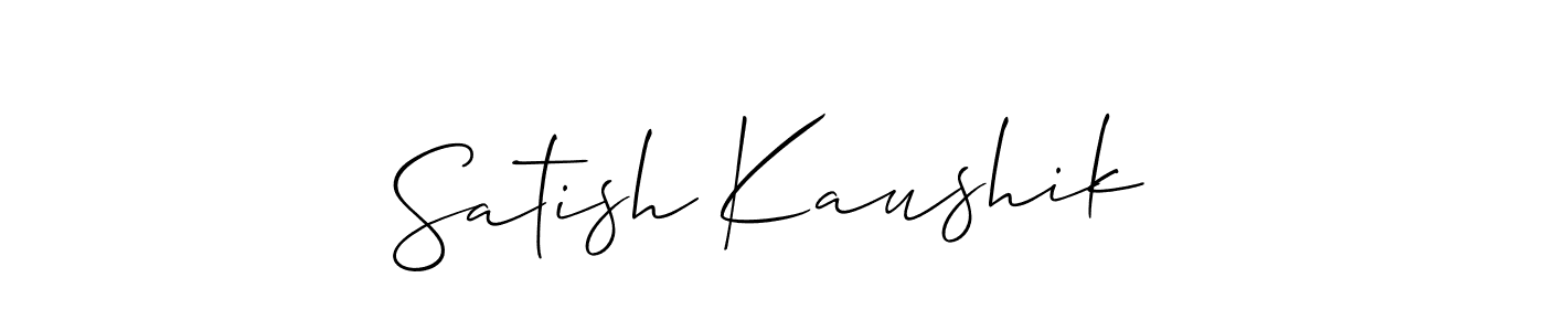 Make a beautiful signature design for name Satish Kaushik. Use this online signature maker to create a handwritten signature for free. Satish Kaushik signature style 2 images and pictures png