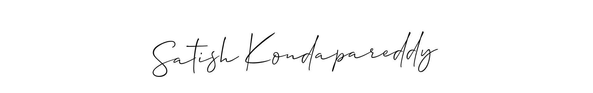 Best and Professional Signature Style for Satish Kondapareddy. Allison_Script Best Signature Style Collection. Satish Kondapareddy signature style 2 images and pictures png