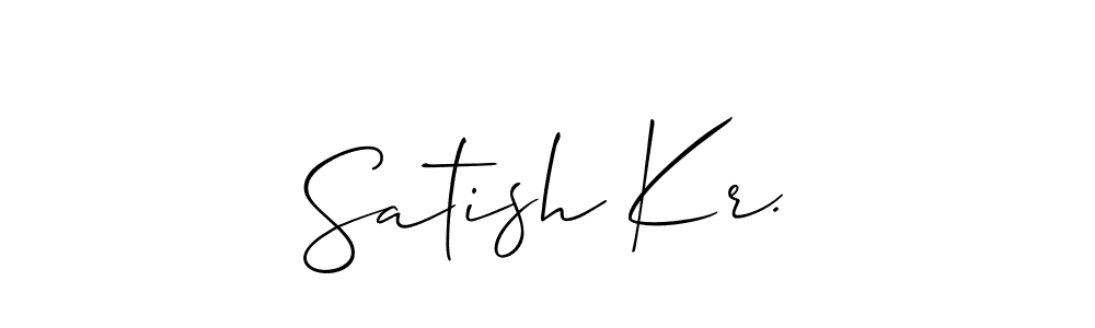 Once you've used our free online signature maker to create your best signature Allison_Script style, it's time to enjoy all of the benefits that Satish Kr. name signing documents. Satish Kr. signature style 2 images and pictures png