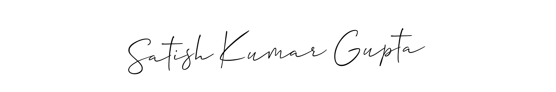 Create a beautiful signature design for name Satish Kumar Gupta. With this signature (Allison_Script) fonts, you can make a handwritten signature for free. Satish Kumar Gupta signature style 2 images and pictures png