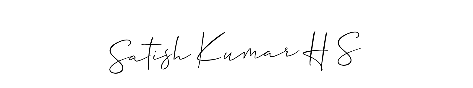 Check out images of Autograph of Satish Kumar H S name. Actor Satish Kumar H S Signature Style. Allison_Script is a professional sign style online. Satish Kumar H S signature style 2 images and pictures png