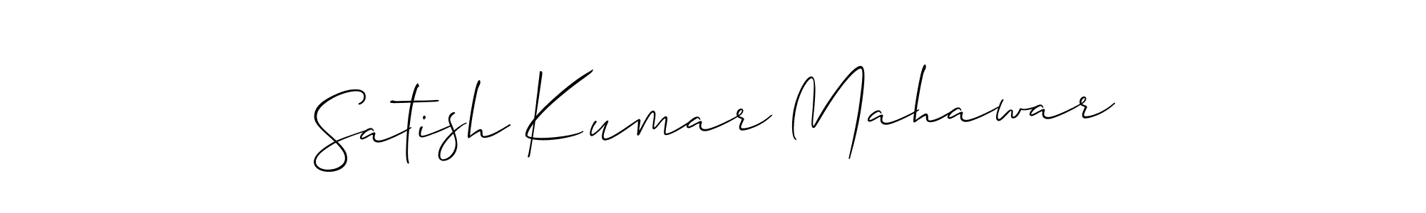 Also You can easily find your signature by using the search form. We will create Satish Kumar Mahawar name handwritten signature images for you free of cost using Allison_Script sign style. Satish Kumar Mahawar signature style 2 images and pictures png