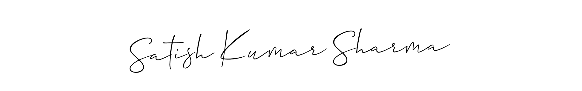 Also You can easily find your signature by using the search form. We will create Satish Kumar Sharma name handwritten signature images for you free of cost using Allison_Script sign style. Satish Kumar Sharma signature style 2 images and pictures png