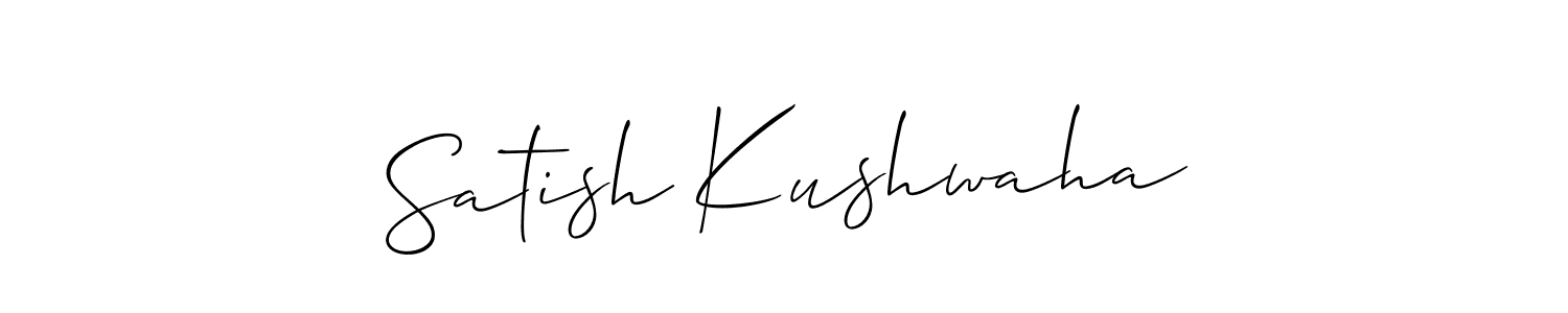 if you are searching for the best signature style for your name Satish Kushwaha. so please give up your signature search. here we have designed multiple signature styles  using Allison_Script. Satish Kushwaha signature style 2 images and pictures png