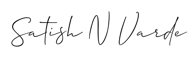How to make Satish N Varde name signature. Use Allison_Script style for creating short signs online. This is the latest handwritten sign. Satish N Varde signature style 2 images and pictures png