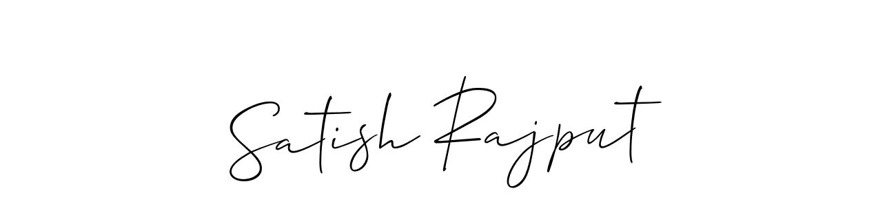 The best way (Allison_Script) to make a short signature is to pick only two or three words in your name. The name Satish Rajput include a total of six letters. For converting this name. Satish Rajput signature style 2 images and pictures png