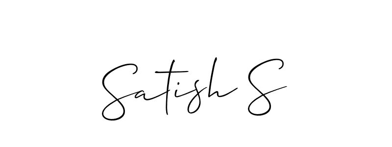 Create a beautiful signature design for name Satish S. With this signature (Allison_Script) fonts, you can make a handwritten signature for free. Satish S signature style 2 images and pictures png