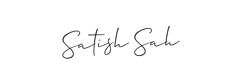 This is the best signature style for the Satish Sah name. Also you like these signature font (Allison_Script). Mix name signature. Satish Sah signature style 2 images and pictures png