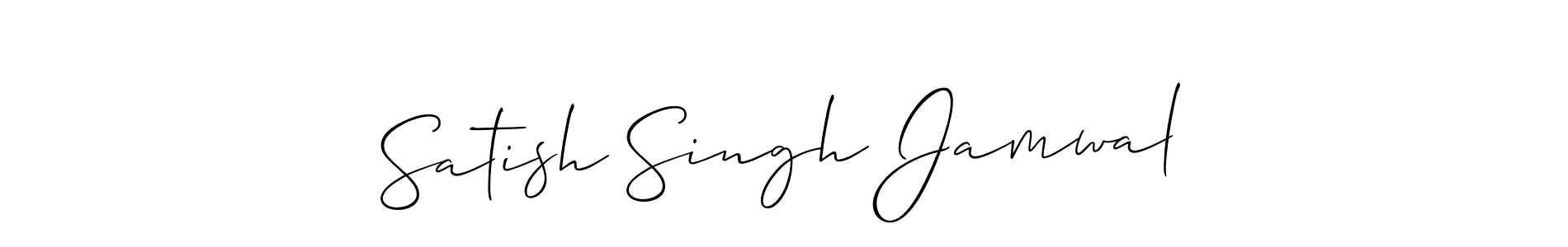 You can use this online signature creator to create a handwritten signature for the name Satish Singh Jamwal. This is the best online autograph maker. Satish Singh Jamwal signature style 2 images and pictures png