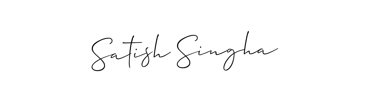 Make a short Satish Singha signature style. Manage your documents anywhere anytime using Allison_Script. Create and add eSignatures, submit forms, share and send files easily. Satish Singha signature style 2 images and pictures png