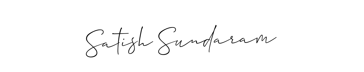 Similarly Allison_Script is the best handwritten signature design. Signature creator online .You can use it as an online autograph creator for name Satish Sundaram. Satish Sundaram signature style 2 images and pictures png