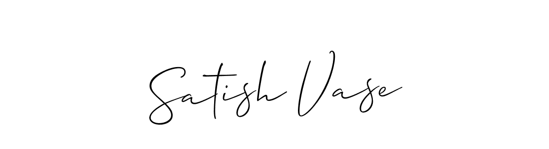 Best and Professional Signature Style for Satish Vase. Allison_Script Best Signature Style Collection. Satish Vase signature style 2 images and pictures png