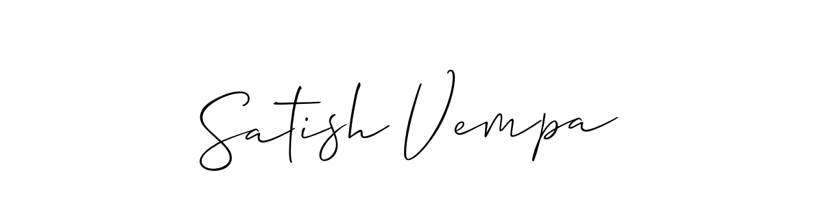 You can use this online signature creator to create a handwritten signature for the name Satish Vempa. This is the best online autograph maker. Satish Vempa signature style 2 images and pictures png