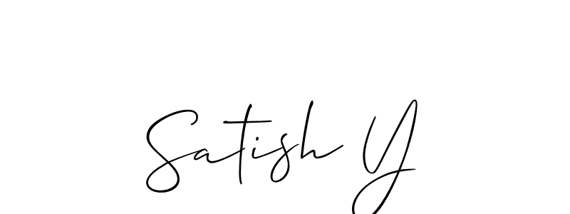 Allison_Script is a professional signature style that is perfect for those who want to add a touch of class to their signature. It is also a great choice for those who want to make their signature more unique. Get Satish Y name to fancy signature for free. Satish Y signature style 2 images and pictures png