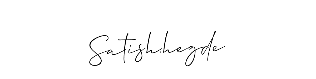 Make a beautiful signature design for name Satish.hegde. Use this online signature maker to create a handwritten signature for free. Satish.hegde signature style 2 images and pictures png