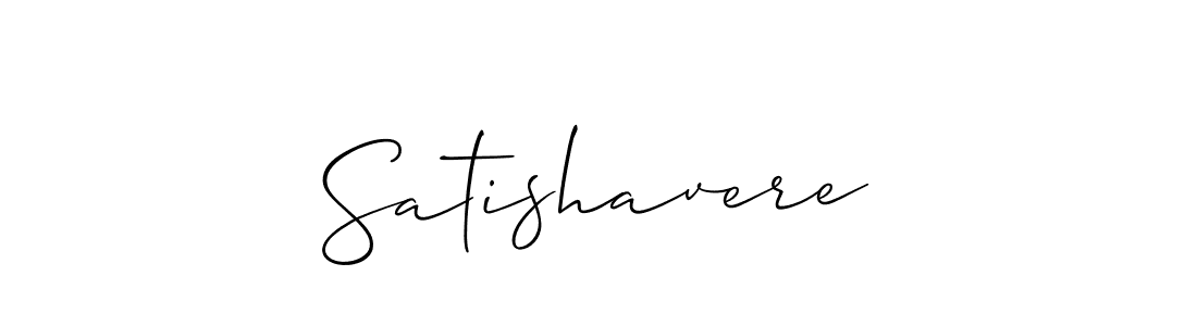 Use a signature maker to create a handwritten signature online. With this signature software, you can design (Allison_Script) your own signature for name Satishavere. Satishavere signature style 2 images and pictures png