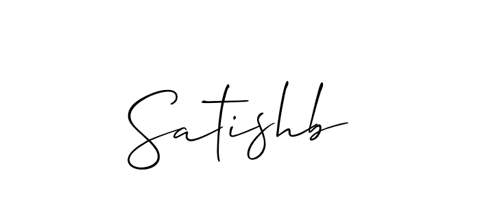 Make a beautiful signature design for name Satishb. With this signature (Allison_Script) style, you can create a handwritten signature for free. Satishb signature style 2 images and pictures png