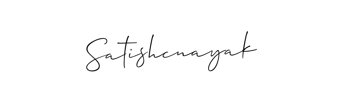 Make a beautiful signature design for name Satishcnayak. Use this online signature maker to create a handwritten signature for free. Satishcnayak signature style 2 images and pictures png